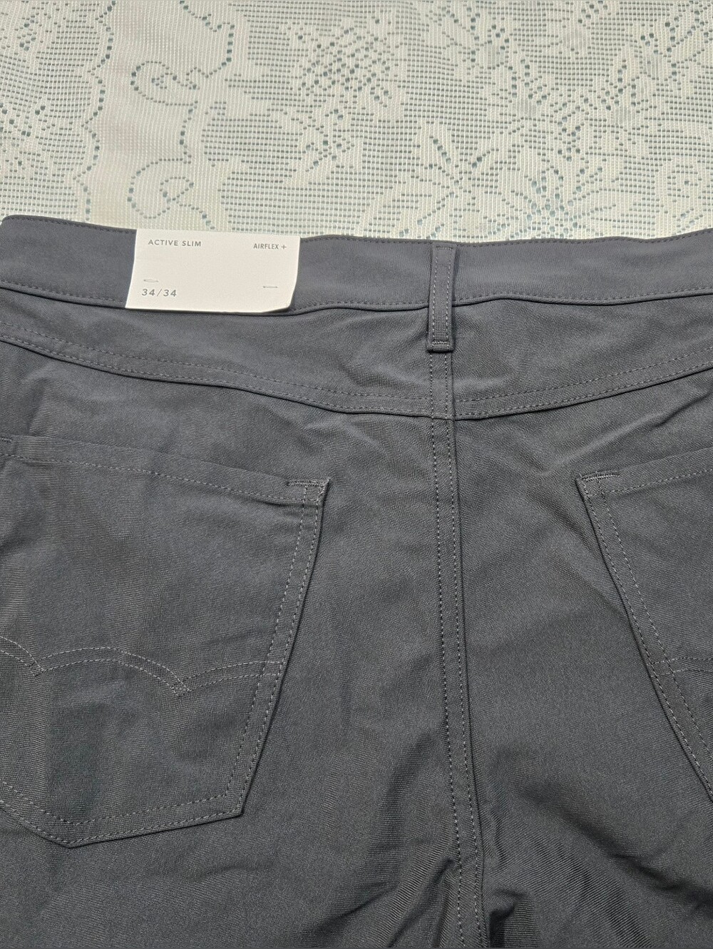 American Eagle Outfitters Men's Black Straight Leg Pant Sz 34/36 - Picture 4 of 11